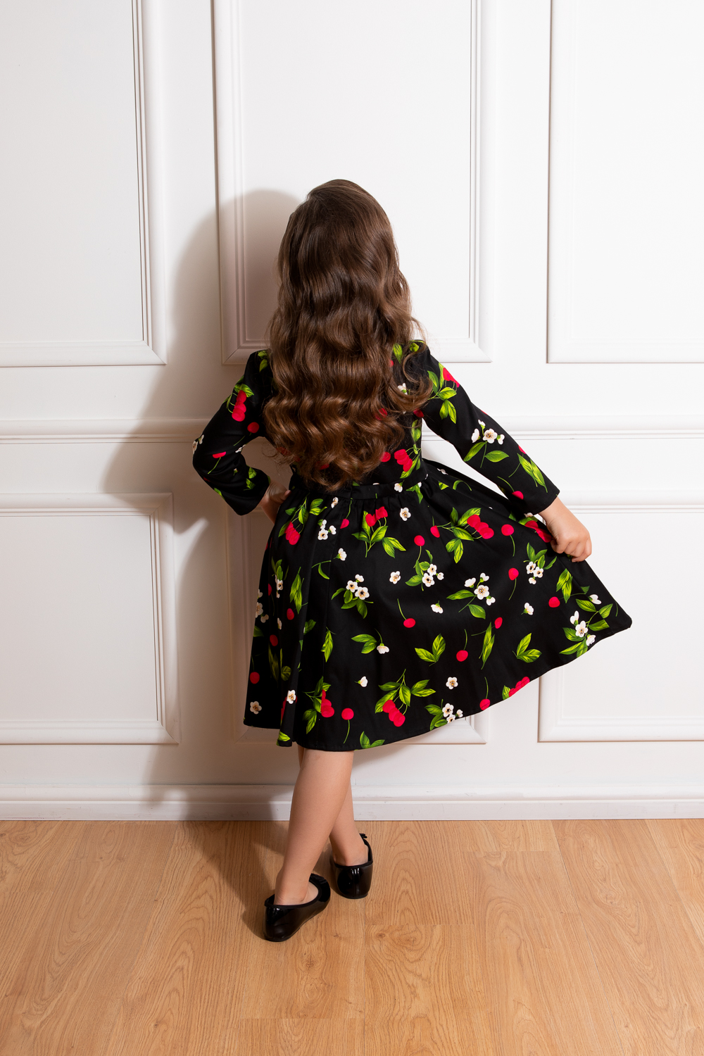 Natasha Cherry Swing Dress in Kids